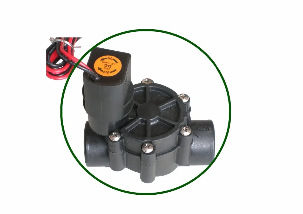 Z&W Valve 3/4" 9v DC Latching Threaded Inline Sprinkler Valve