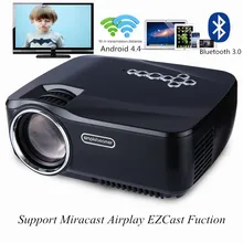 GP-70UP СВЕТОДИОДНЫЙ Проектор Android 4.4 Tv box tv Full HD DLAN WIFI BT 3.0 Поддержка Miracast Airplay EZCast Многоязычный Проектор GP70UP