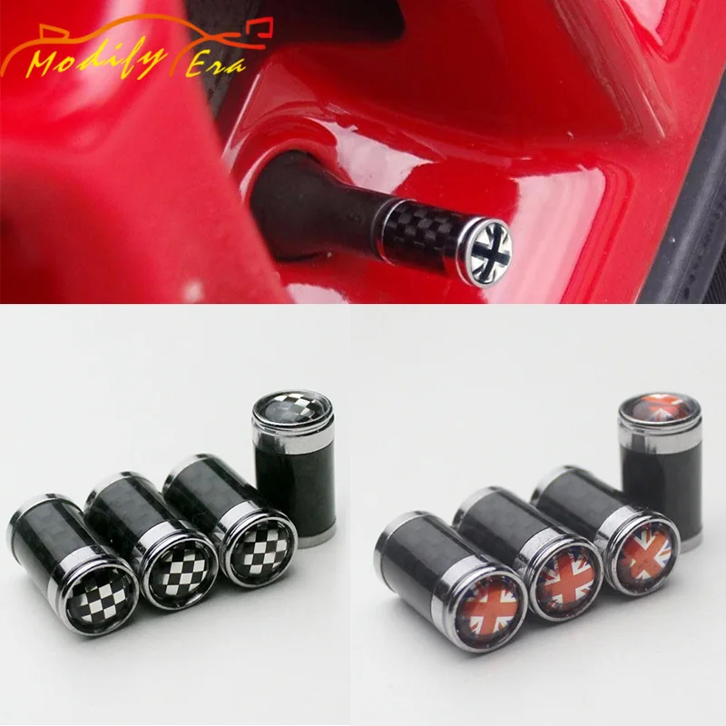 Wheel Valve Caps For Mini Cooper car Union Jack Countryman clubman
