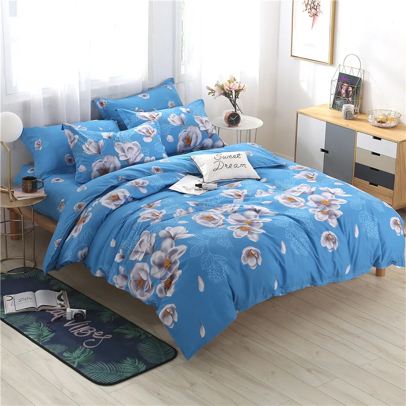 1 PCS Duvet cover printing single double size quilt cover Skin Care Cotton Bedclothes 160x210cm/180x220cm/200x230cm Size 5 - Цвет: AS