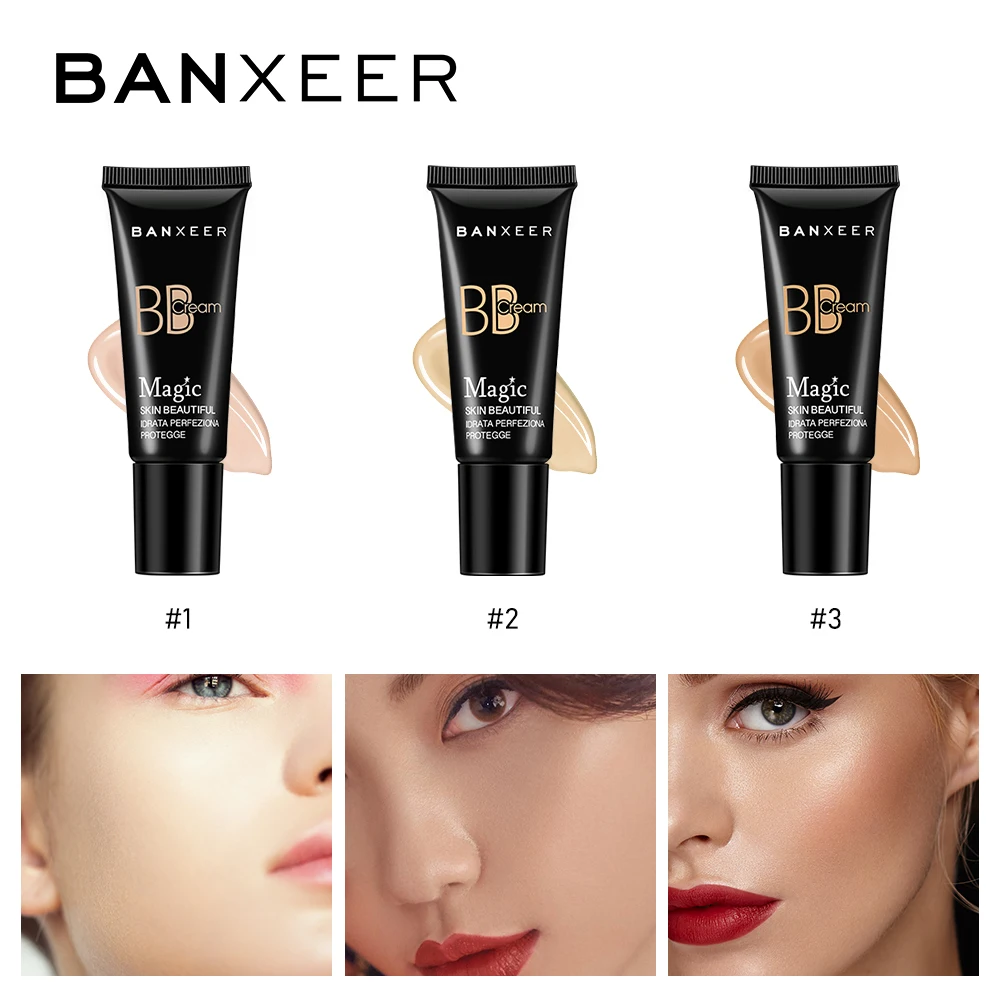 BANXEER BB крем база макияж основа жидкий полный консилер BB крем натуральный тональный крем макияж отбеливание BB CC крем праймер