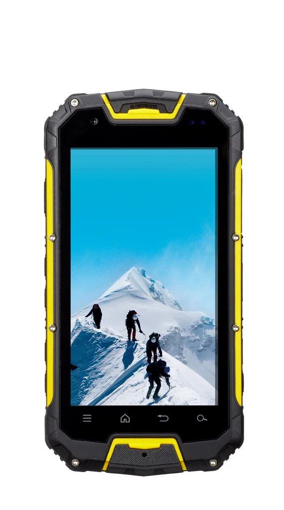 Original Snopow M5 4G LTE Walkie Talkie PTT Smartphone MTK6735 2GB 16GB 4.5'' NFC OTG 13MP IP68 Waterproof Mobile Phone PK m8 m9 - Цвет: Black Yellow