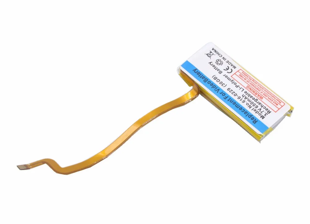 1x650 мАч аккумулятор для iPod классического поколения 6 го 7 80 ГБ 120 тонкий 160 Гб 5/5.5