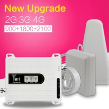 2 г 3g 4 г тройной band сотовый телефон усилитель сигнала 70dB GSM 900 LTE 1800 WCDMA 2100 мГц Mobile сотовая Связь сигнал повторителя Антенна Набор