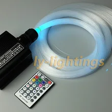 DIY волоконно-оптический свет комплект украшение дома светильник из оптоволокна 16 Вт RGBW Светодиодная лампа коробка 150 звезд беспроводной пульт дистанционного управления для продажи
