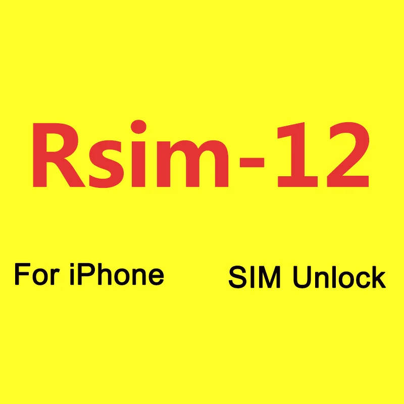 

RSIM 12 Sup Smart RSIM12 Unlock SIM For iPhone 5 5S 5C 6 6S 7 8 Plus X XR XS Max Card Tool RSIM 12 OEM RSIM12