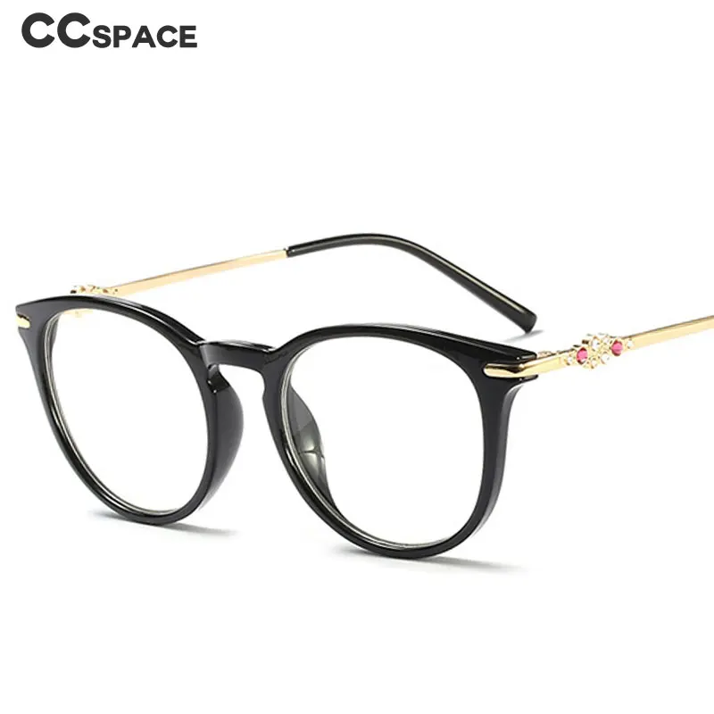 

Light Luxury Inlay - Color Diamond Glasses Frames Men Women Optical Fashion Computer Glasses 45708