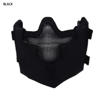 

Tactical V8 enhanced version half-face steel wire mask For Hunting CS WargameGZ9-0055