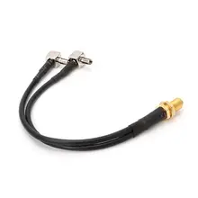 Y Тип SMA женский 2 x TS9 штекер сплиттер комбинированный косичка кабель RG174 15 см
