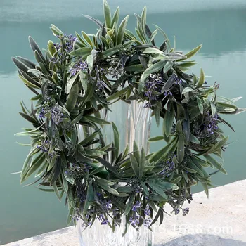 

Artificial Flower Wedding Flower Simulation Plant DIY Christmas Decoration Lavender Wreath Photography props Home Party Decor