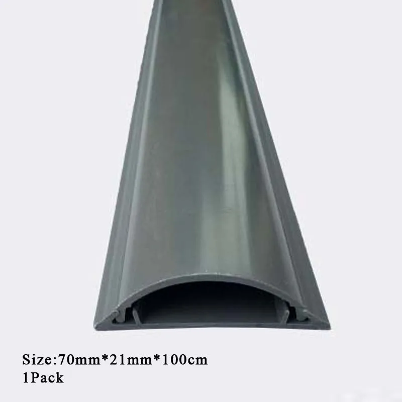 Серый ПВХ напольный кабель 70x12 мм трос покрытие для электрического провода