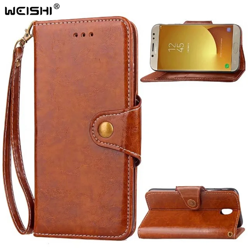 

Luxury Album Wallet Flip Cover Retro Leather Cases For Samsung Galaxy J7 2017 Pro J730F/DS SM-J730FM Antiknock Protection Case