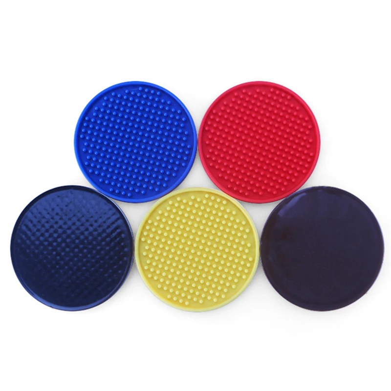 

10cm Round Rectangle Rubber Beer Bar Service Spill Mat For Table Black Water Proof Pvc Mat Kitchen Glass Coaster Placemat