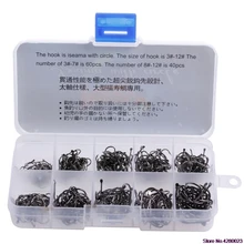 Новинка 500 шт./компл. Профессиональный 10 Размер морской рыбалки джиг приманка Крючки снасти значение