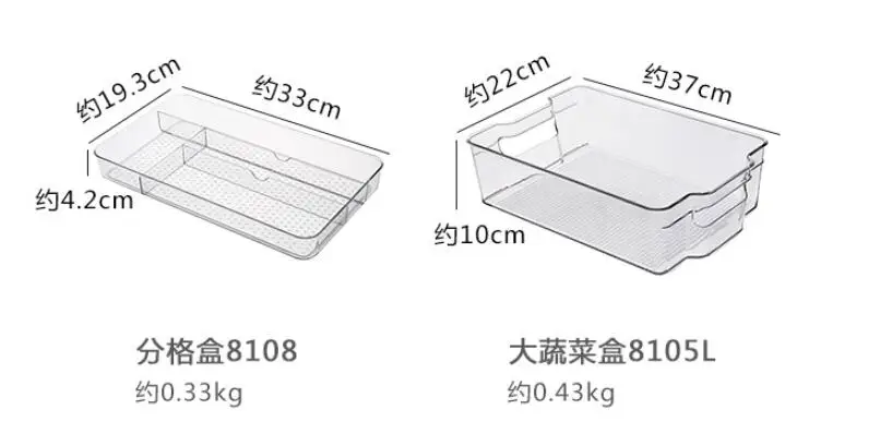 Органайзер для холодильника, артефакт, пластиковый прямоугольный ящик для хранения, акриловый кухонный контейнер для еды