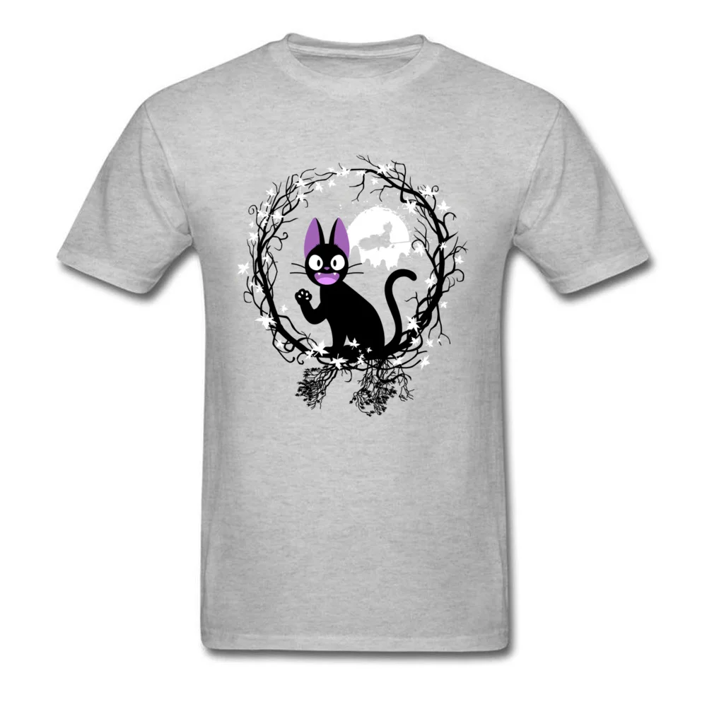 cat circle 6275 Casual T Shirts for Men 100% Cotton Fabric Father Day Tops Shirt Printed Tee Shirts Short Sleeve Brand O-Neck cat circle 6275 grey