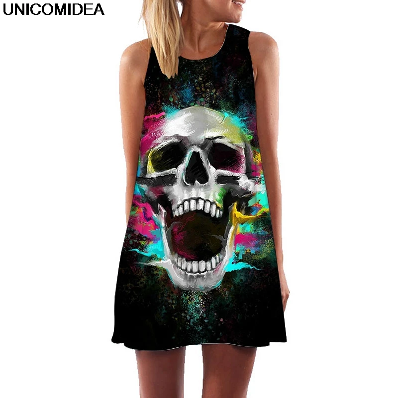 skull tunic dress