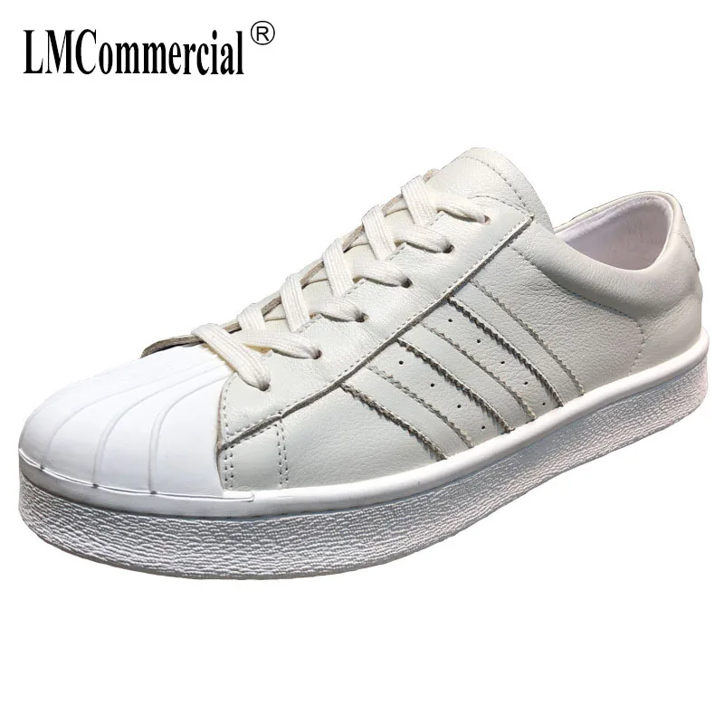 

Genuine Leather white shoes men cowhide breathable leisure designer shoes men high quality Spring summer mens casual shoes male