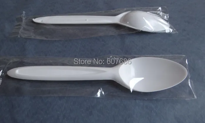 Cuchara Pastico Degustaci/ón Blanca 100 unidades
