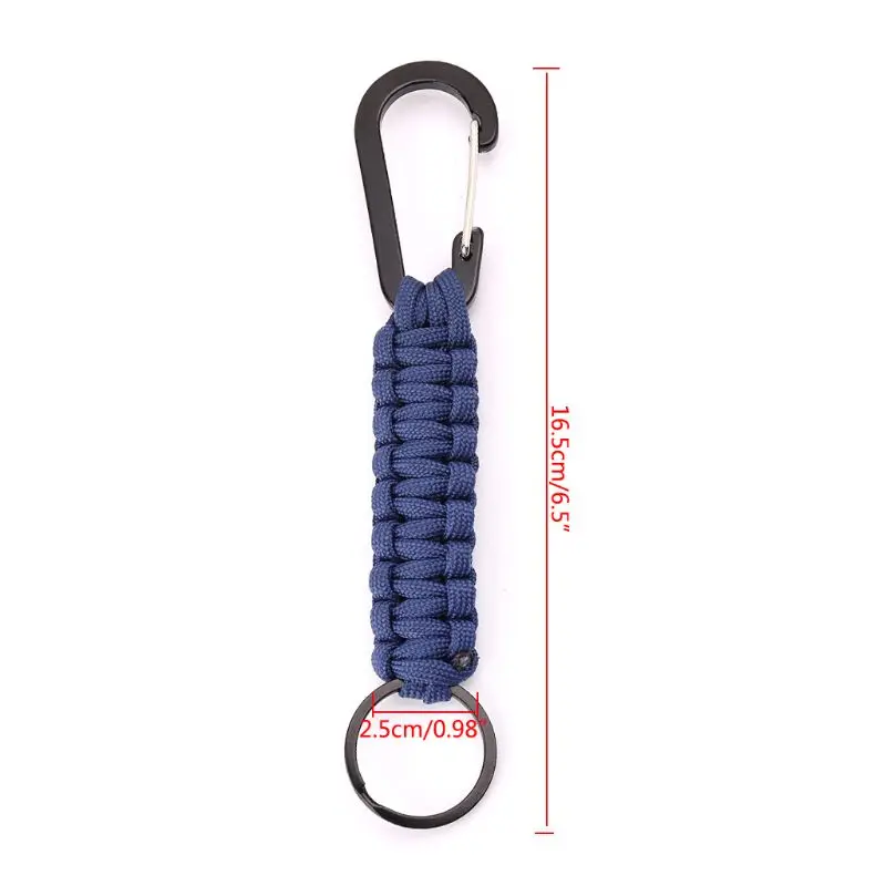

EDC Climb Keychain Tactical Outdoor Survival Tool Carabiner Hook Parachute Cord