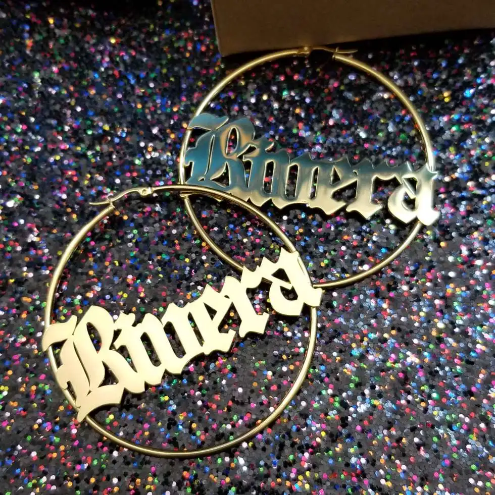 2019-personality-girl-earrings-custom-name-ear-ring-golden-hip-hop-ring-stainless-steel-charm-woman (2)