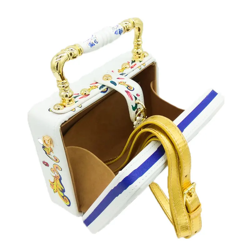 flor tote caixa embreagem ombro e crossbody