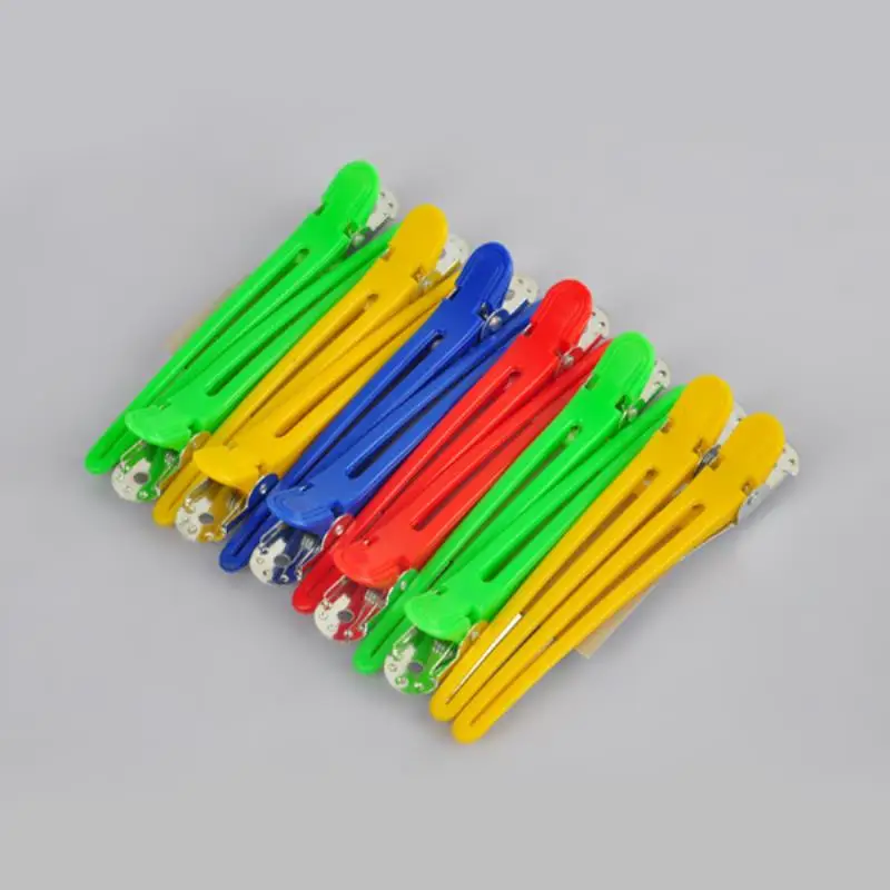 12pcs Colorful Sectioning Clamp Professional Hairdressing Salon