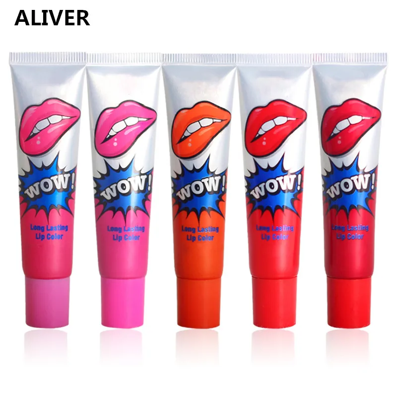 ALIVER6PcssetRomanticLongLastingLipGlossPeelOffLipstick