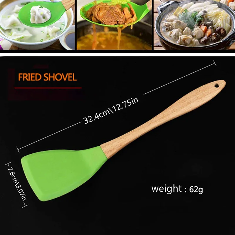 Meijuner Keuken Tools 7pcs Home Kitchen Tools Wooden Handle Silicone Kitchenware Silicone Cooking Tool Non-stick Pan Sets MJ298 Meijuner Keuken Tools 7pcs Home Kitchen Tools Wooden Handle Silicone Kitchenware Silicone Cooking Tool Non-stick Pan Sets MJ298