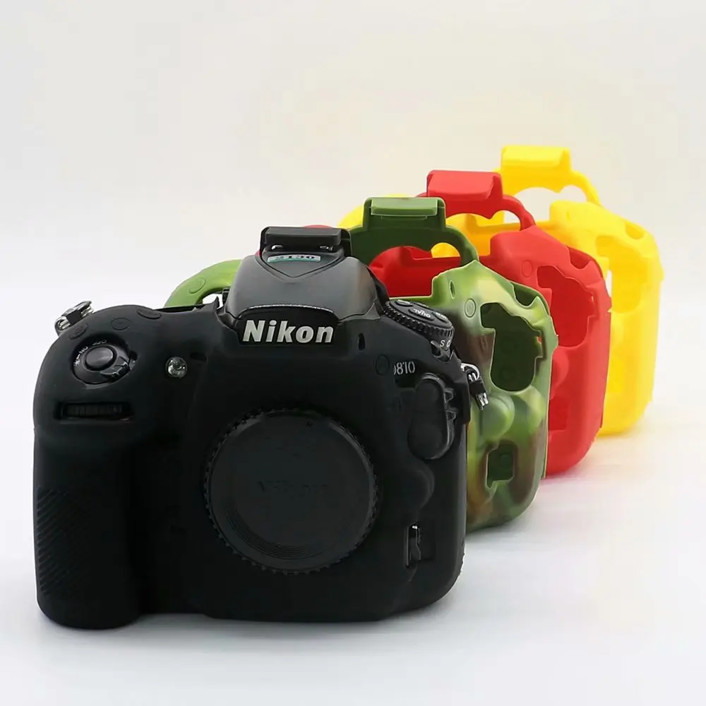 

Silicone Armor Skin Case Body Cover Protector For Nikon D750 D7500 D810 D3500 D5300 DSLR Body Camera Cover Protector Video Bag