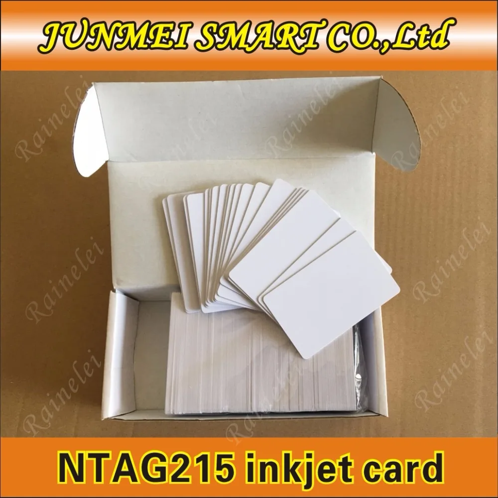 50pcs Inkjet Printable Nfc Cards Blank,RFID Card 215 chip for all nfc phone.