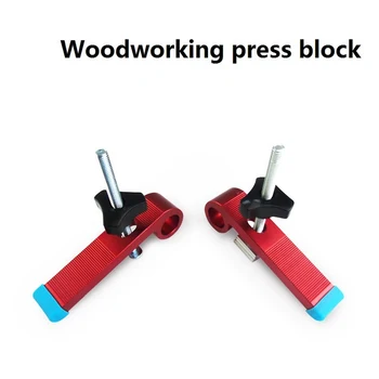 

4PCS/Set Woodworking Clamps For Woodworking T-Track T-Slot Clamp Tools Metal Quick Acting Hold Down Clamps Set