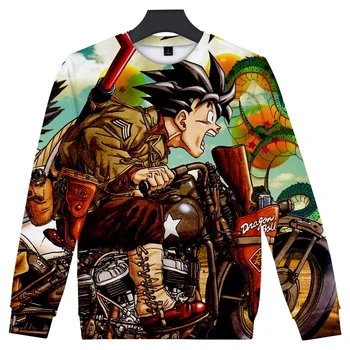 

Kpop 3D Print DRAGONBALL Z Hoodies Goku Super Saiyan Unisex Sweatshirt Autumn Winter Capless Sweatshirt Women Hop Closthes
