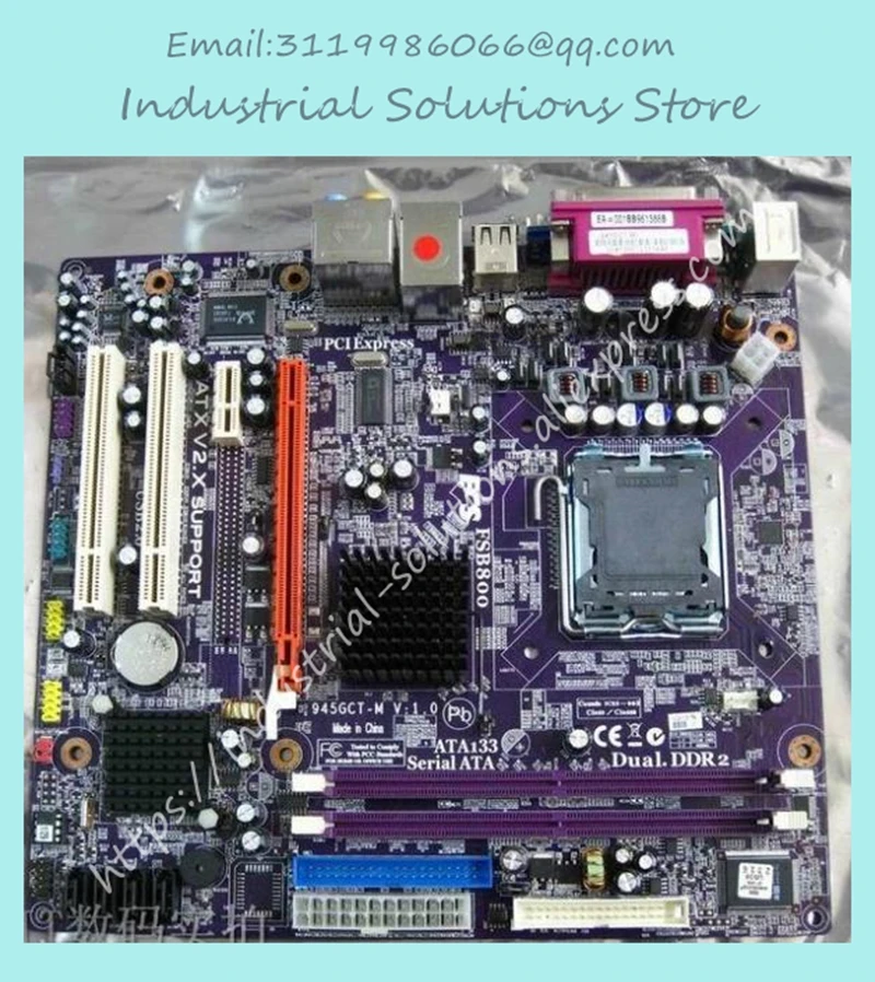 Original desktop motherboard ecs 945GCT-M A 775 core e5800 g31 100% tested perfect quality g31 ga g31 s3g ddr2 a 775 ddr2 usb2 0 vga motherboard integrated graphics 100% tested perfect quality