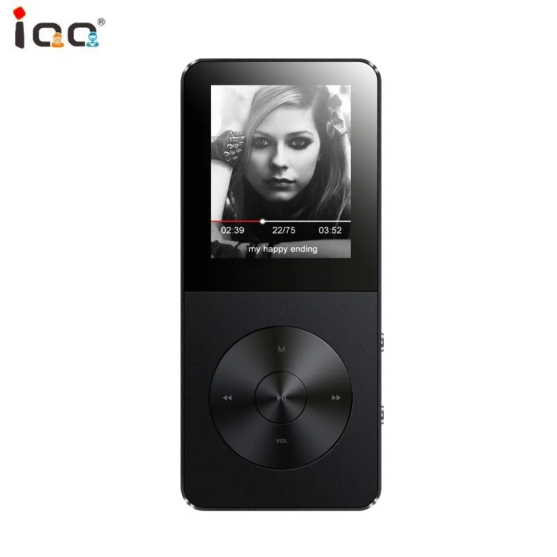 Mp3 плеер IQQ X1 музыкальный со встроенным динамиком и FM радио алюминиевый сплав