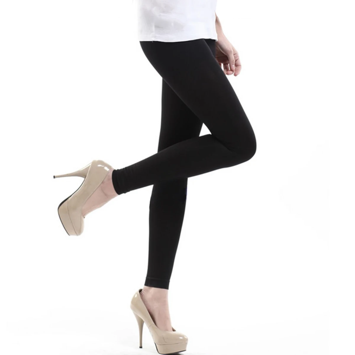 Женские пикантные бесшовные колготки без ног весенне Осенние теплые 120D