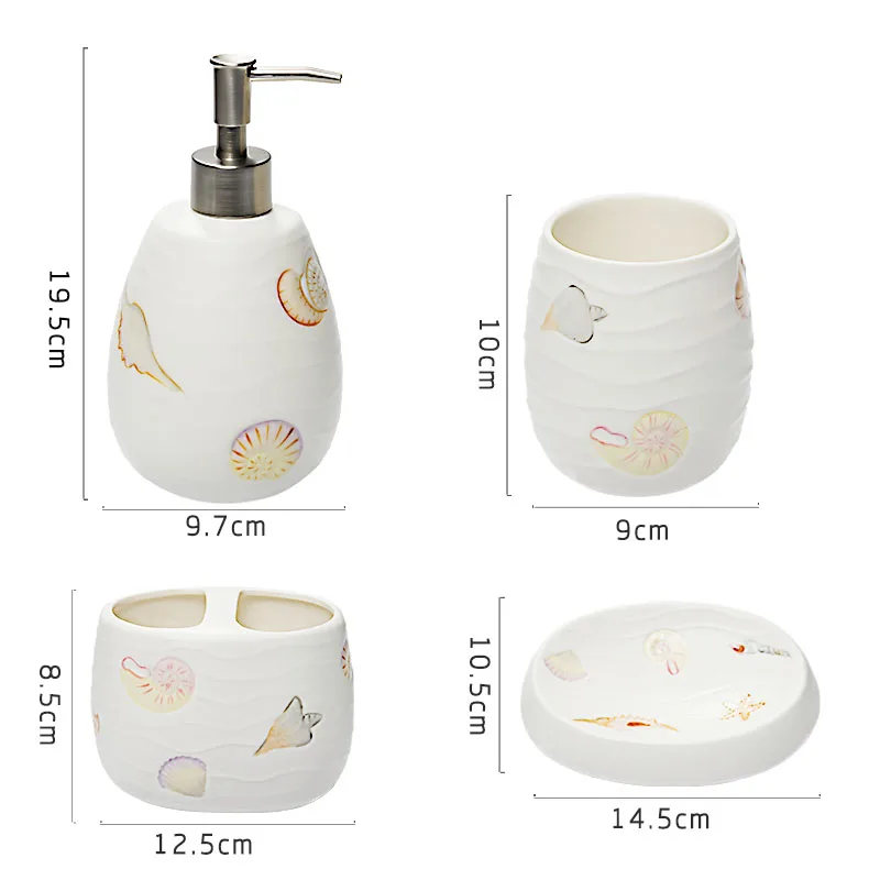 A1 креативный Винный Стеллаж в европейском стиле с покрытием на океан рот чашки из пяти предметов набор для ванной комнаты керамический держатель для зубной щетки для мытья Комплект LO728427