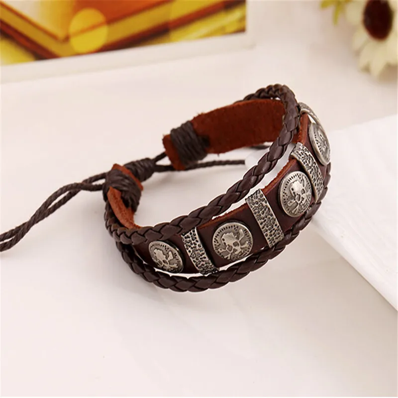 Bangles 100 Genuine Cowhide Leather bracelet men 2015,upper arm bracelet jewelry cuff bracelets