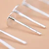 10pcs Real Solid 925 Sterling Silver Earring Stud Needle Post Flat Base Pins 3~8mm Silver Settings DIY Jewelry Making Findings ► Photo 3/6