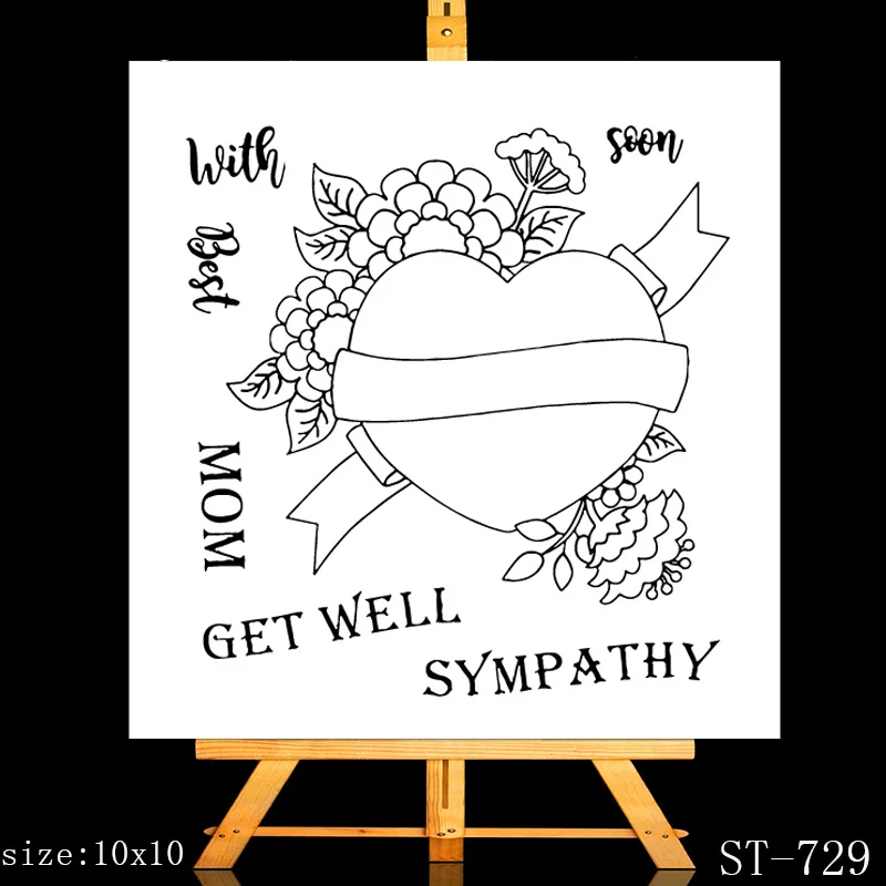 

ZhuoAng Beautiful love story Cutting Dies and Clear Stamp Set for DIY Scrapbooking Photo Album Decoretive Embossing Stencial