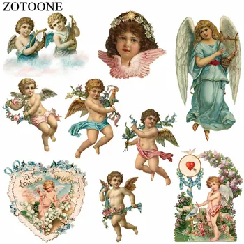 

ZOTOONE Iron on Patches Pretty Angel Patches Diy Decoration Easy Print By Household Irons Parches Ropa A-Level Washable Patch C