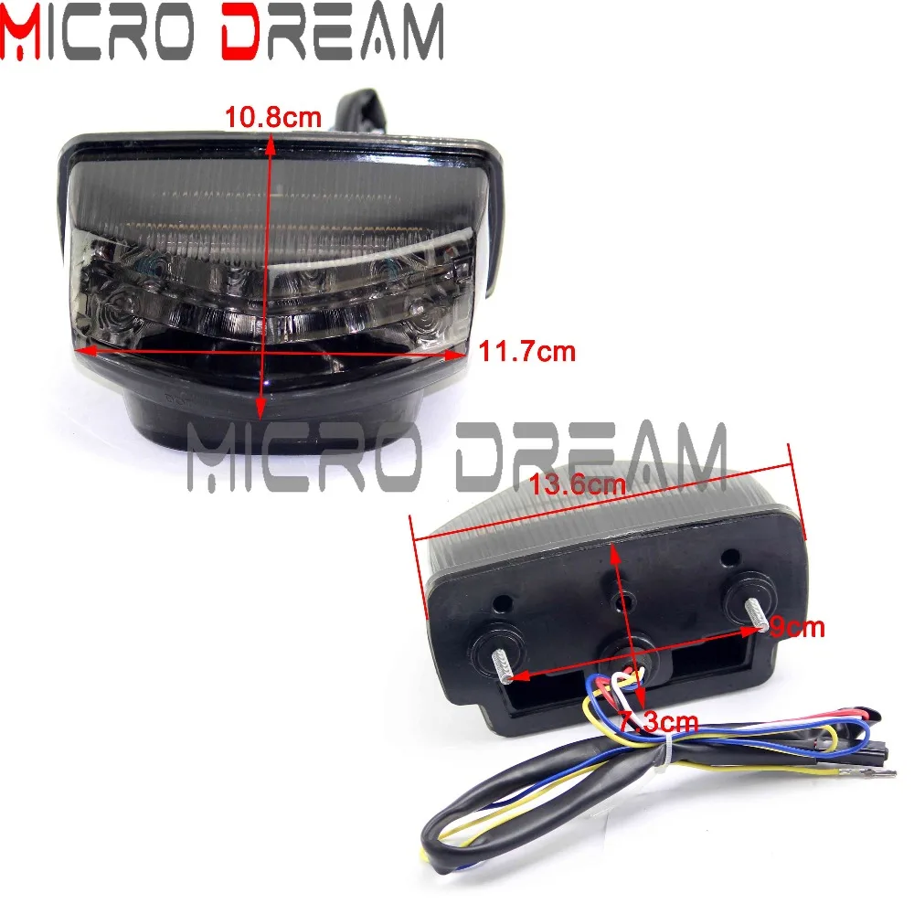 

12v Motorcycles LED Tail Light With Integrated Turning Signal Light For 2007-2009 Honda CBR600 RR Tail Lights Assembly Indicator