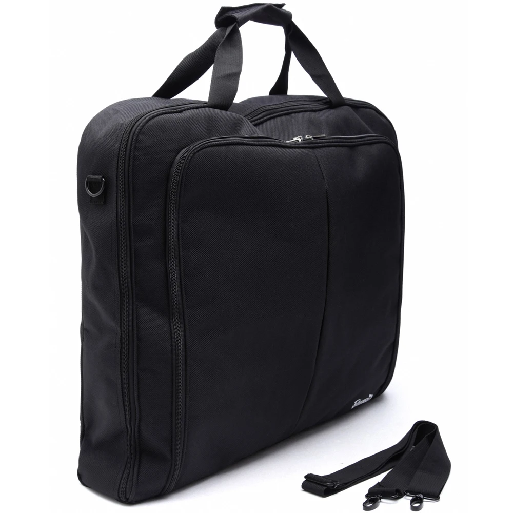 Men Durable Business Trip Nylon Garment Bag For Traveling With Hanger Clamp & Pockets for Suits Clothing Laptop Tote Travel Bag