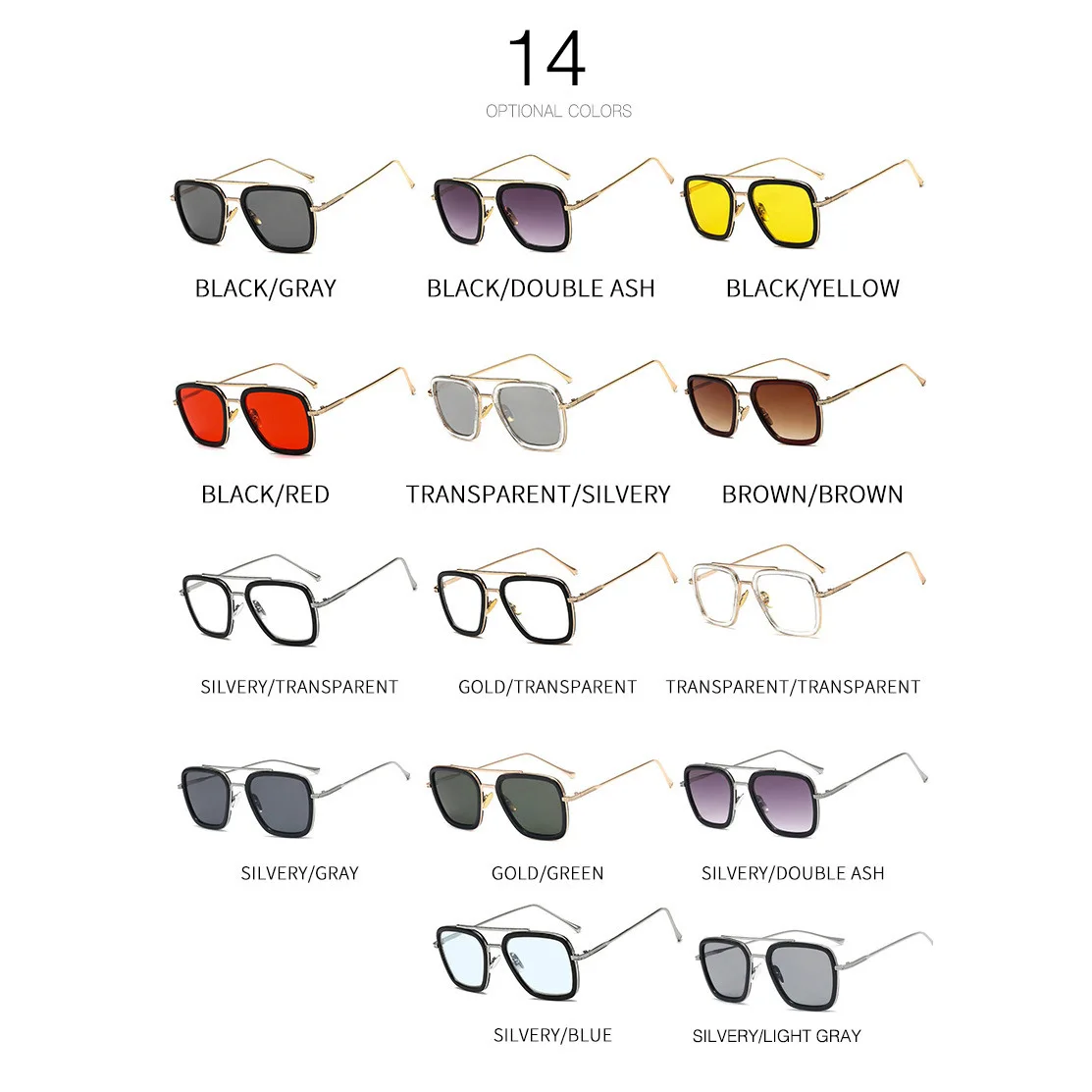 Hdtansen модные Мстители Тони Старк стиль полета солнцезащитные очки для мужчин квадратный авиационный бренд дизайн солнцезащитные очки