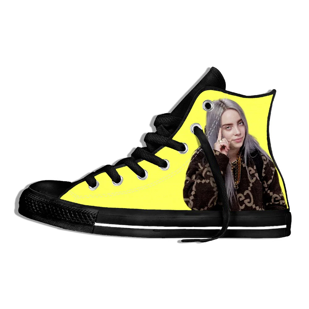 Новинка повседневная обувь в стиле хип хоп Billie Eilish с 3D принтом легкие кроссовки