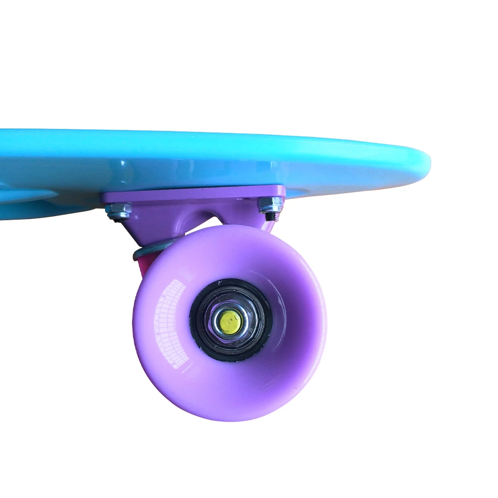 Pastel 22" Skateboard Mini Cruiser Retro Penny Skate Board Complete Plastic Longboard Ready to Ride Boy Girl Skateboard