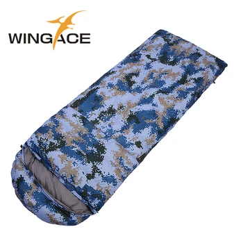 

WINGACE Fill 400G 600G 800G 1000G Goose Down Ultralight Sleeping Bags Army Or Military Or Camouflage Camping Sleeping Bag