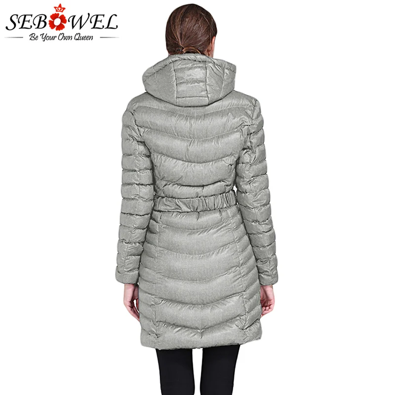 Gray-Hooded-Longline-Winter-Coat-with-Belt-LC85201-11-2 