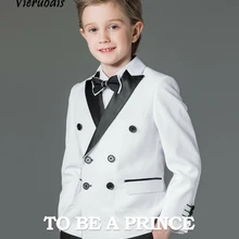 Детский двубортный костюм с цветочным принтом свадебные костюмы для мальчиков детские смокинги, костюмы