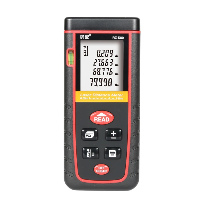 

Free Shipping RZS80 Digital Laser Rangefinder Area Volume Calculation Laser Distance Meter 40~150M